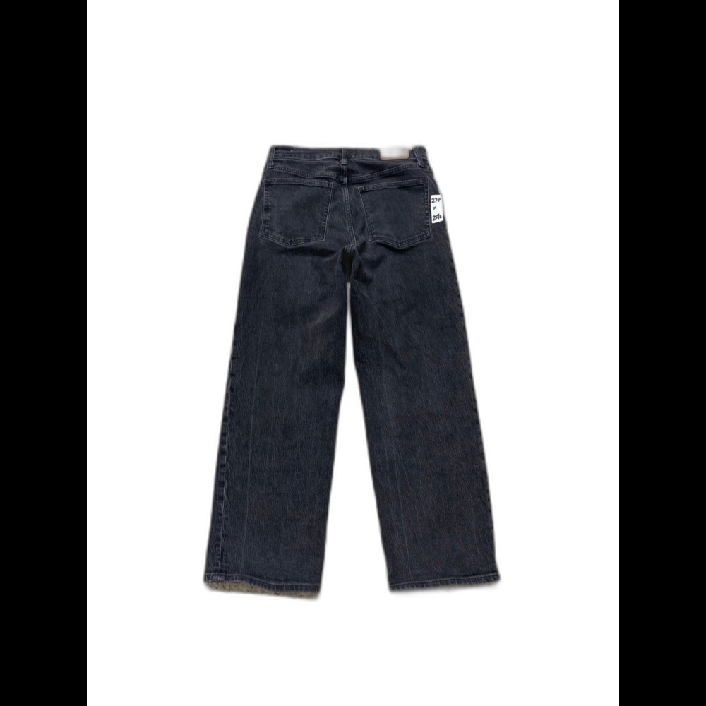 Madewell The Perfect Vintage Wide Leg Crop Jeans 27 Petite Washed Black High R - Picture 6 of 9